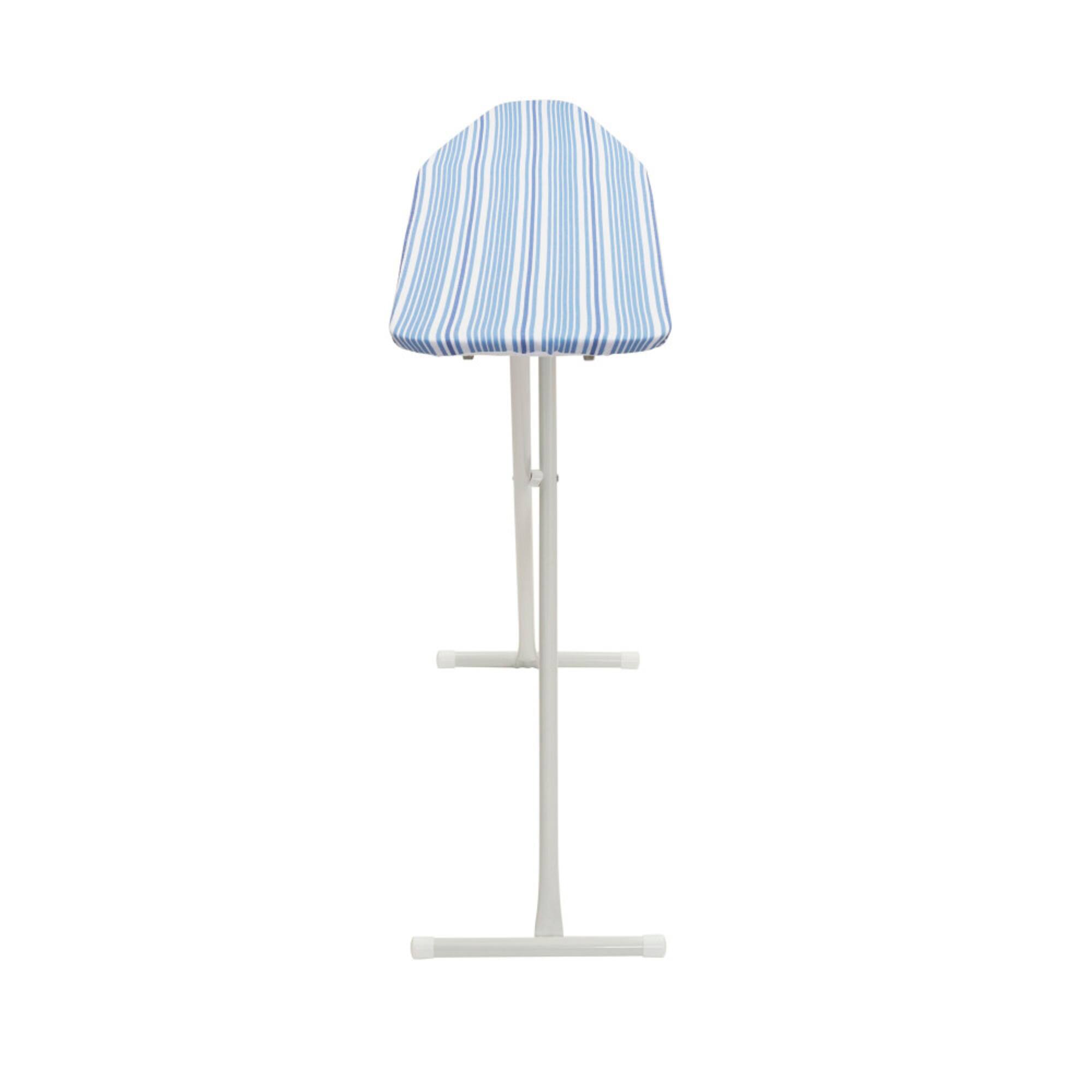 Household Essentials Ironing Board with Steel Top and Striped Design